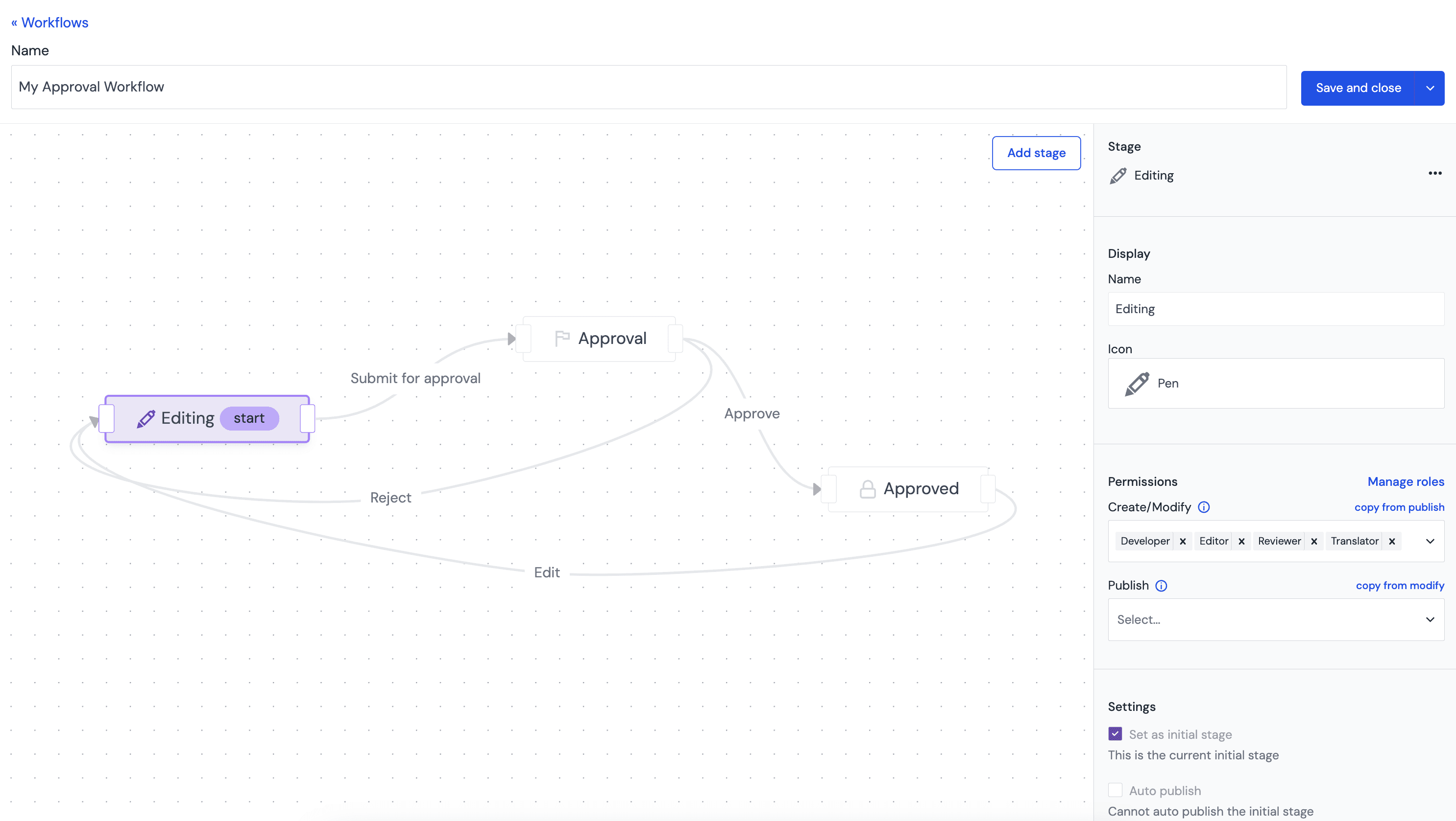 workflows-stages