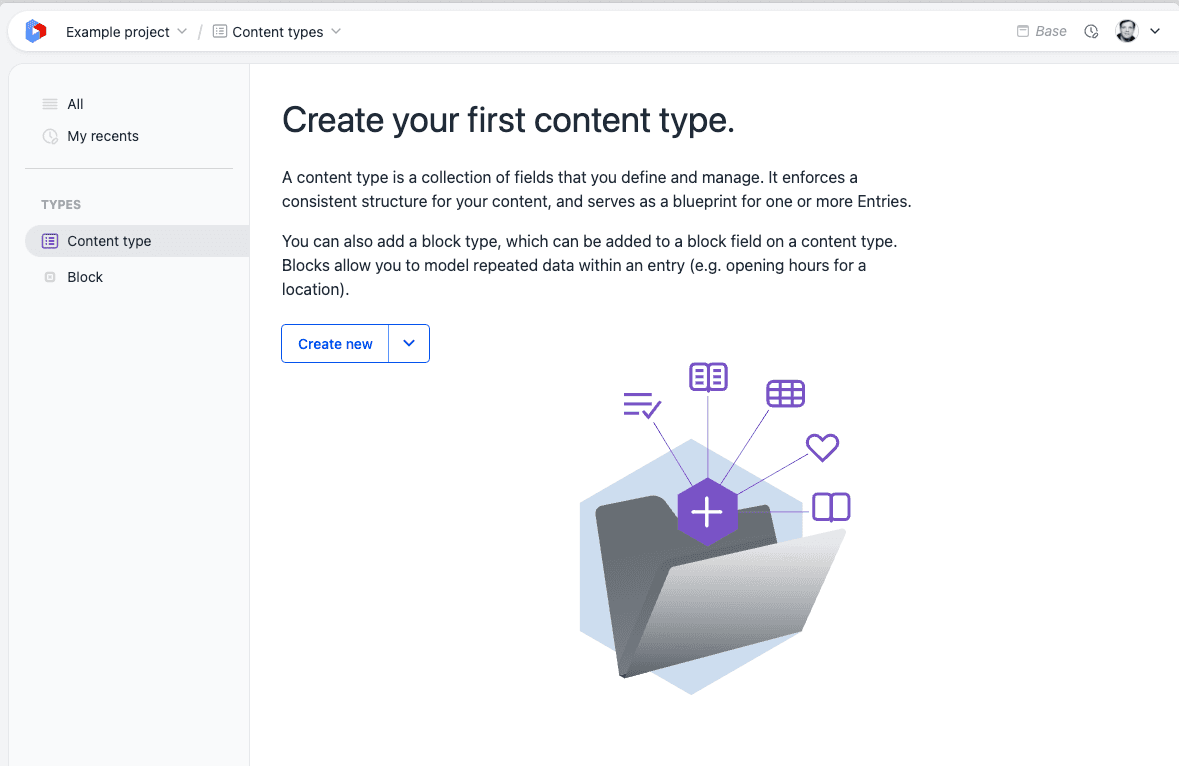 Create a Content Type.