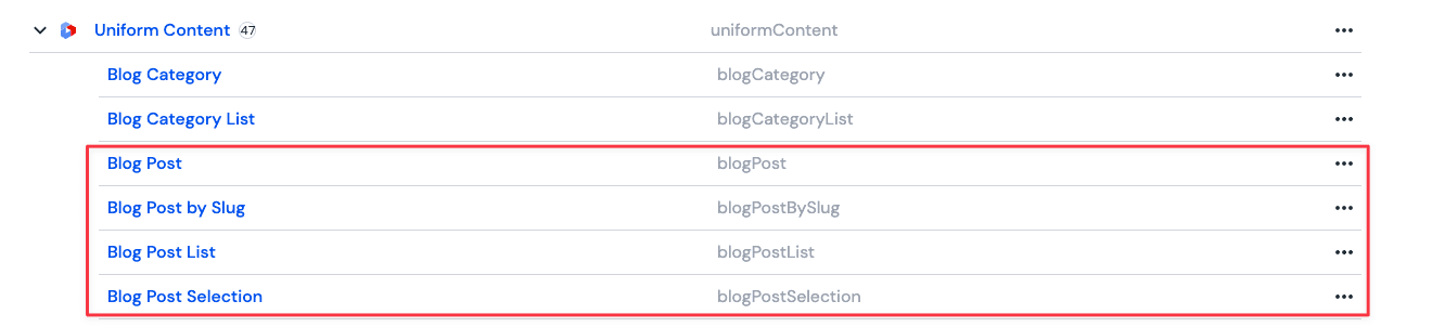 Multiple data types for a content type