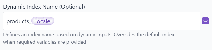 Configure a dynamic index name for localized indexes
