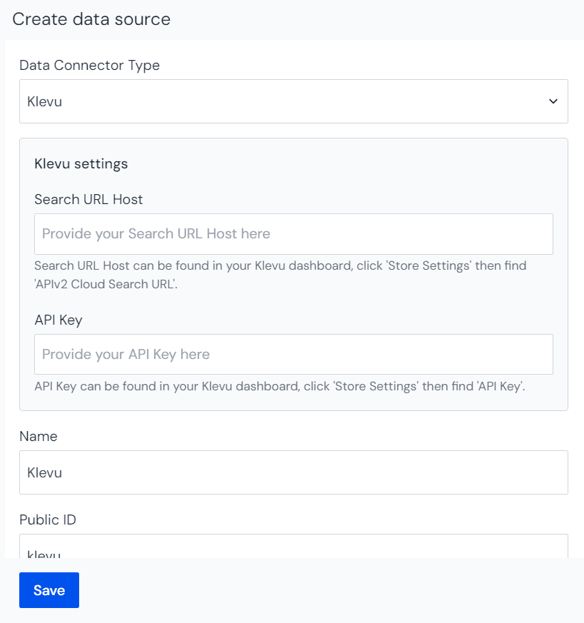 configure-klevu-data-source