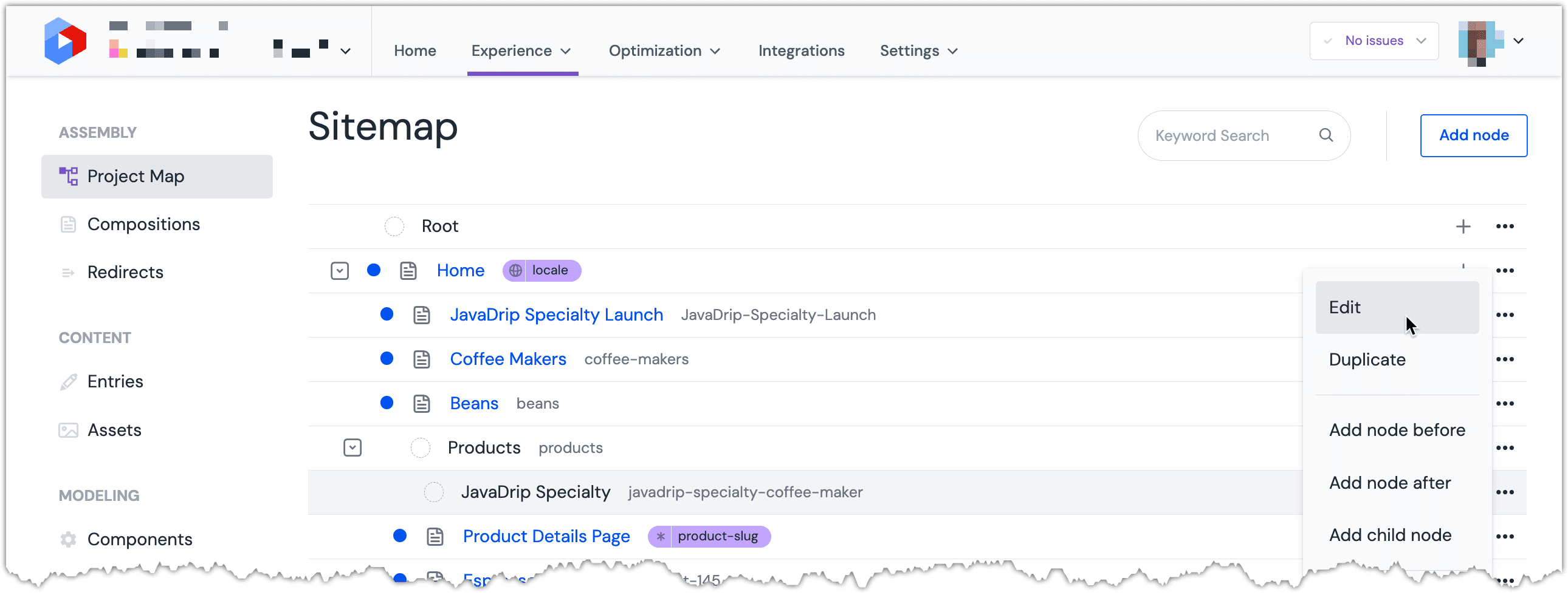 project-map-node-menu