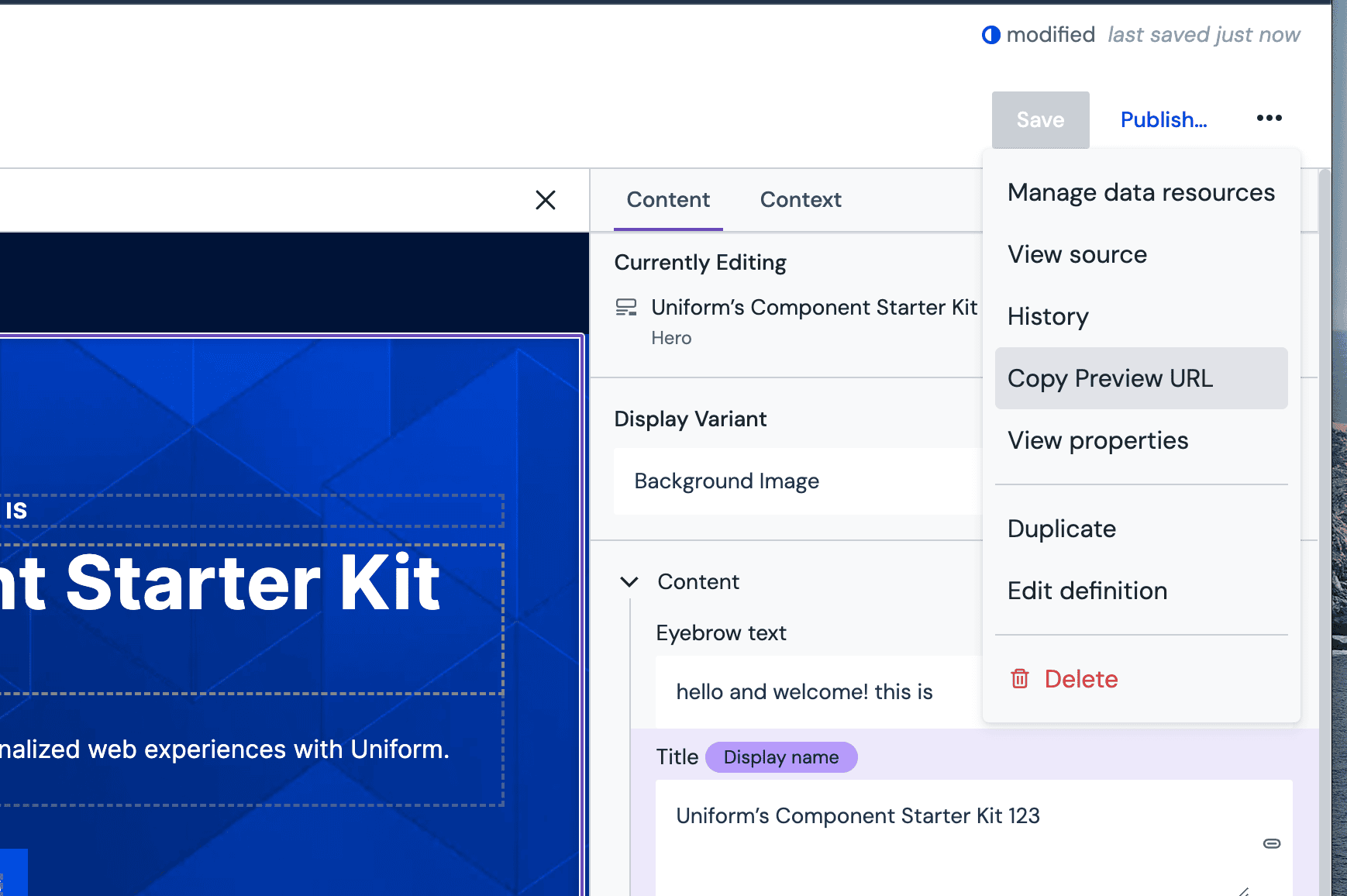 Configure preview for on-demand ISR with Next.js | Uniform platform docs
