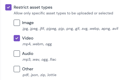 File type validations File type validations